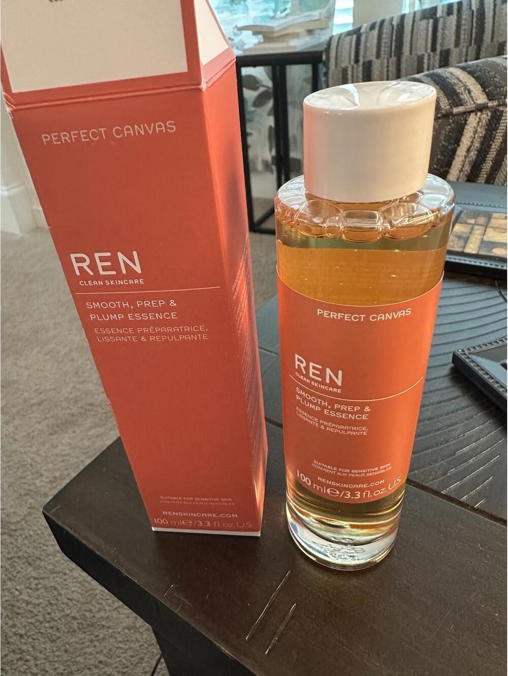 REN- Skincare Essence Smooth, Prep, Plump, 3.3 oz (100ml)